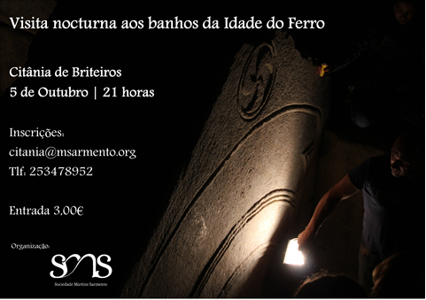 Visita nocturna aos banhos da Citânia de Briteiros
