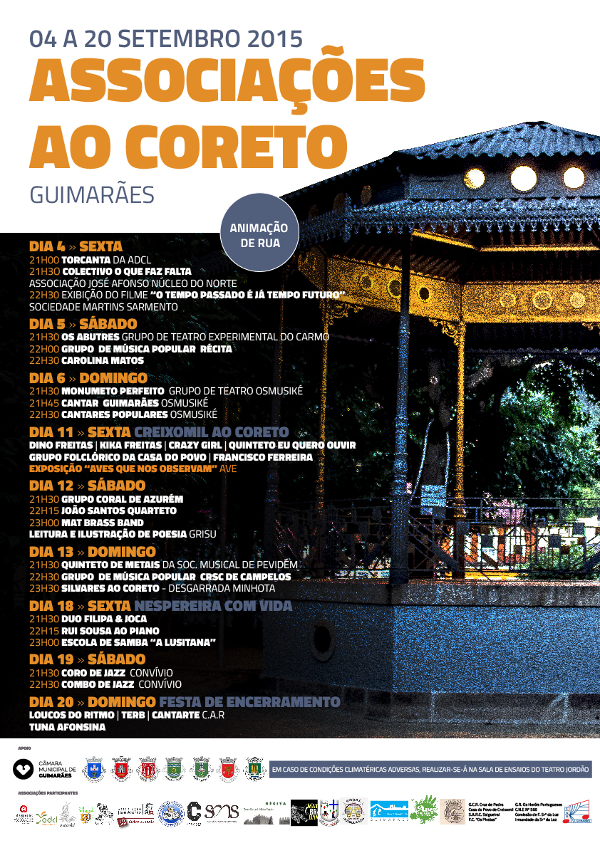 Associações ao Coreto realiza fins-de-semana culturais