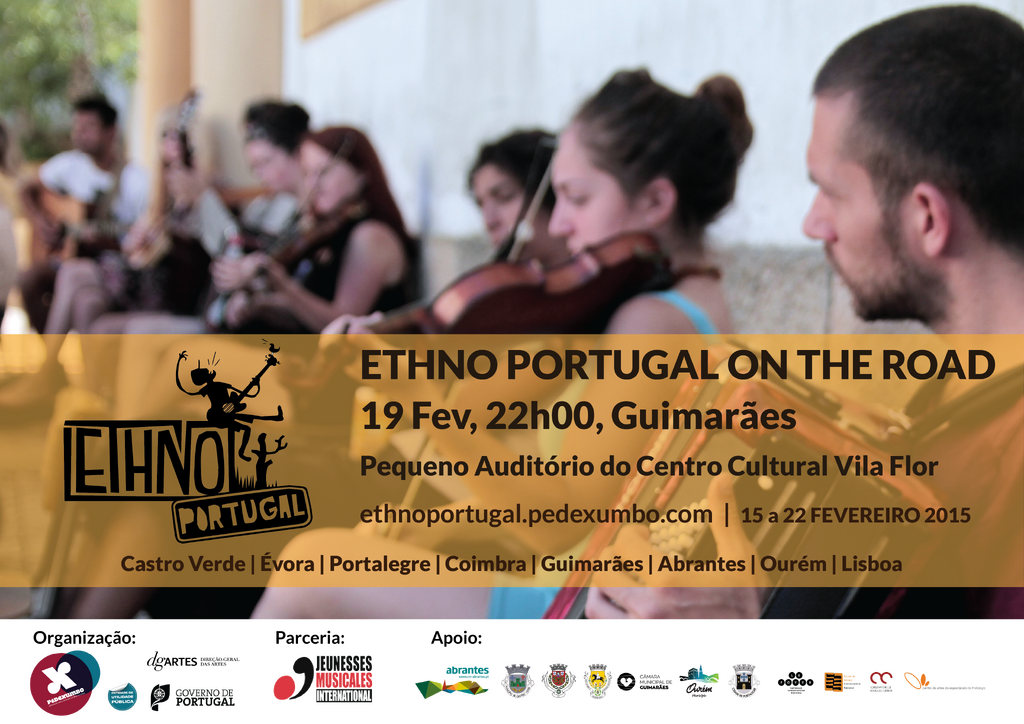 Workshop e concerto "Ethno Portugal On the Road" em Guimarães no dia 19 de fevereiro
