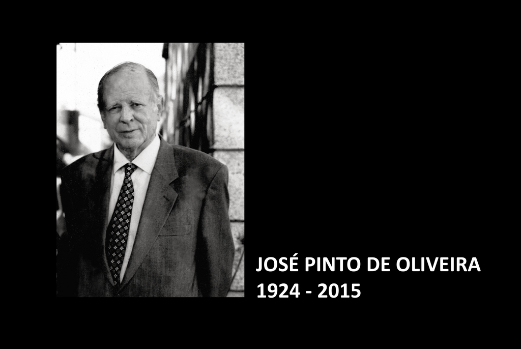 Voto de pesar pelo falecimento de José Pinto de Oliveira, ex-Presidente do Município de Guimarães