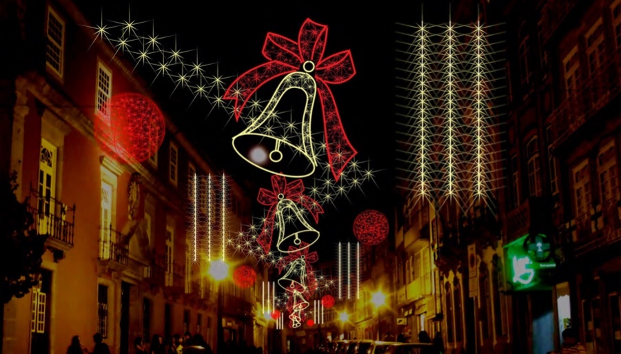 Ruas de Guimarães iluminam-se para o Natal a partir deste sábado, 25 de novembro