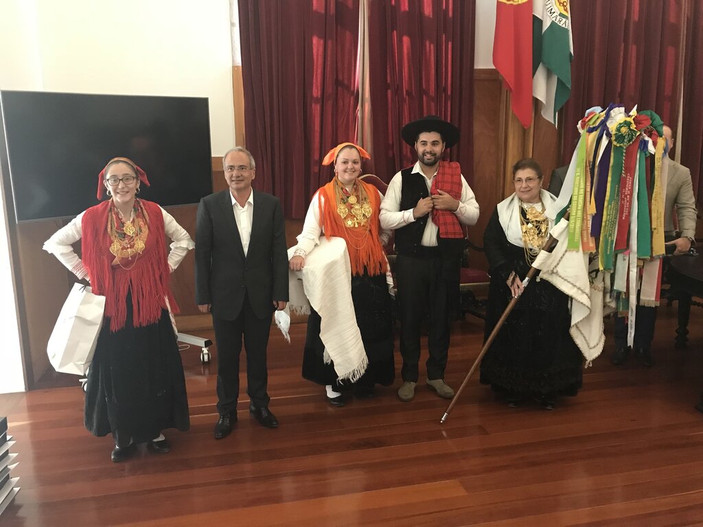 Domingos Bragança recebeu os grupos convidados para o Fest’in Folk Corredoura
