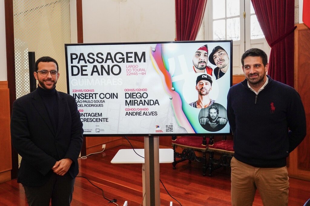 Insert Coin e Diego Miranda confirmados para a Passagem de Ano no Largo do Toural
