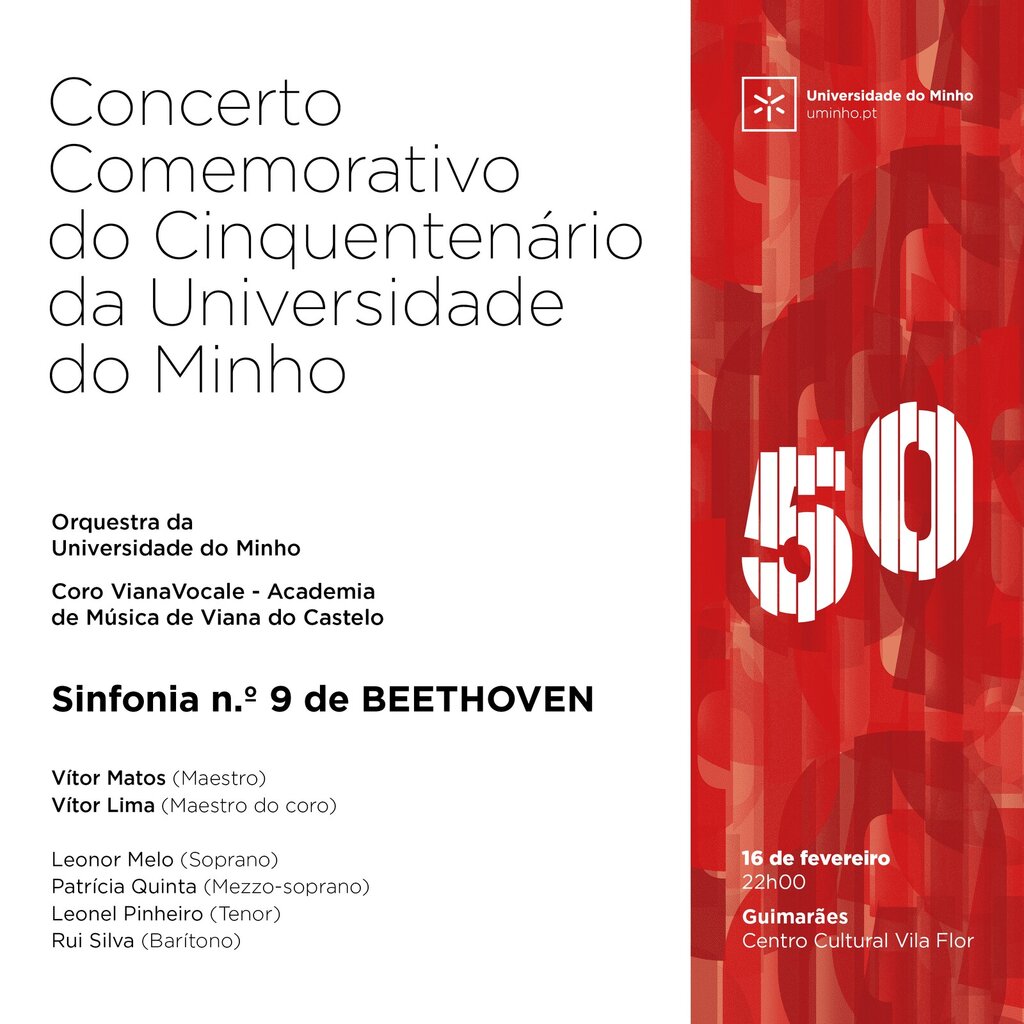 Concerto Comemorativo do 50º Aniversário da Universidade do Minho Realiza-se em Guimarães