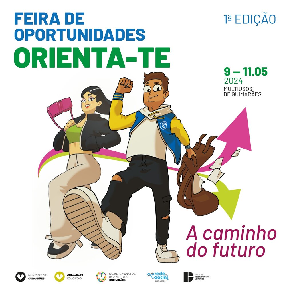 O Município de Guimarães promove a 1ª Edição da Feira de Emprego e das Qualificações para jovens