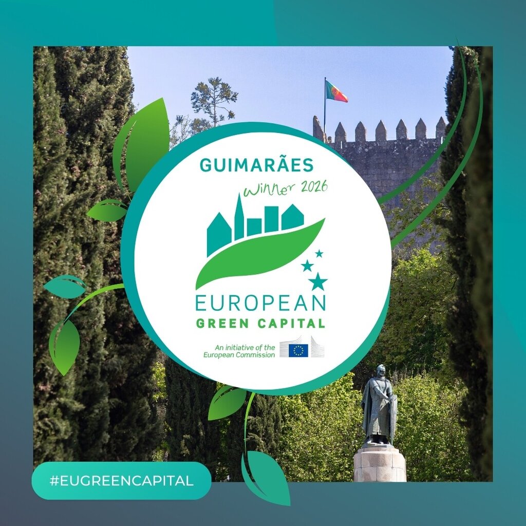  Guimarães acaba de ser eleita Capital Verde Europeia 2026
