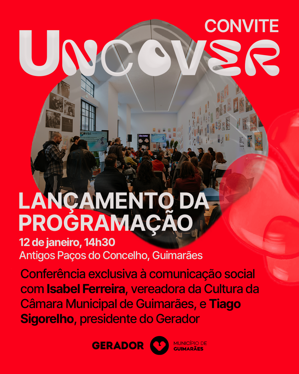 Câmara Municipal de Guimarães e Gerador lançam programa do festival Uncover em conferência exclus...
