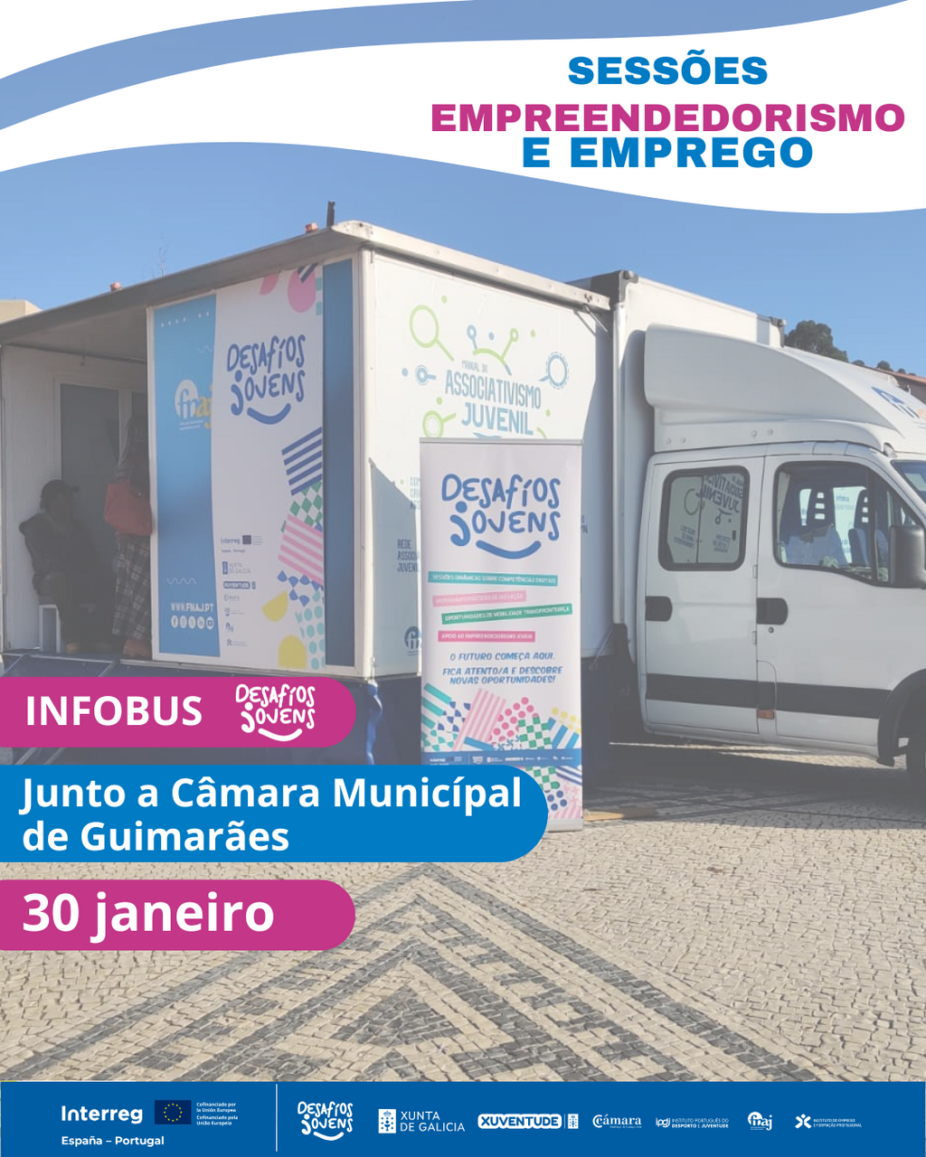 Guimarães acolhe o Roteiro de Empreendedorismo e Emprego da FNAJ: Infobus Desafios Jovens passa p...