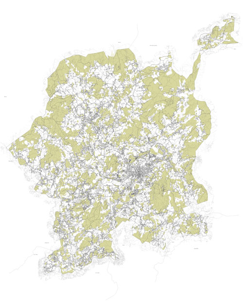 Mapa Espaços Florestais