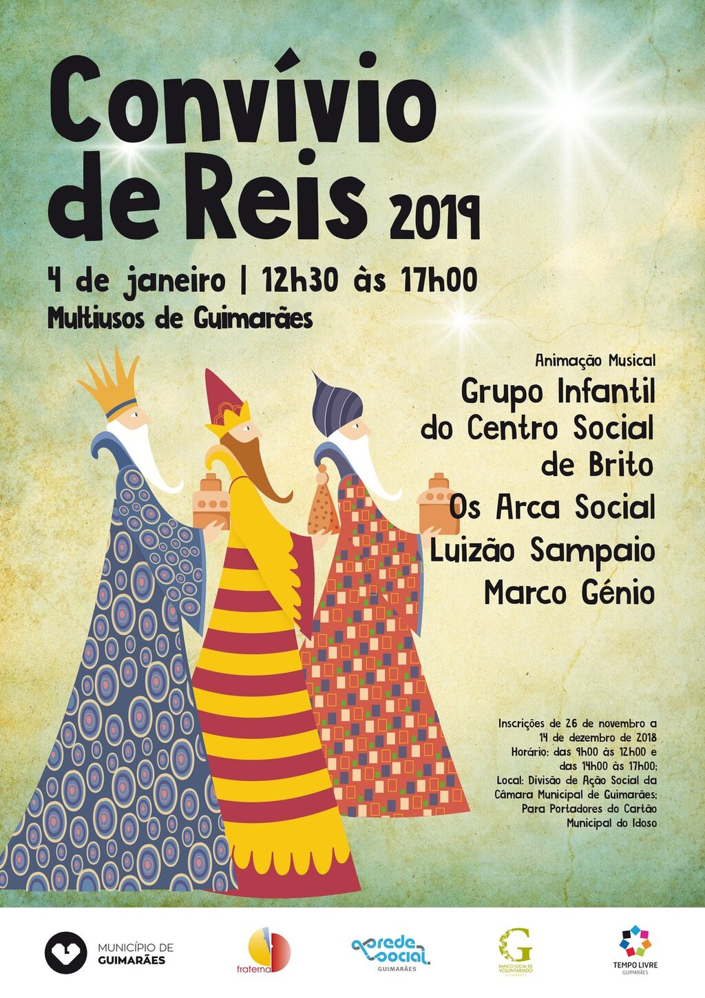 cartaz almoço reis 2019